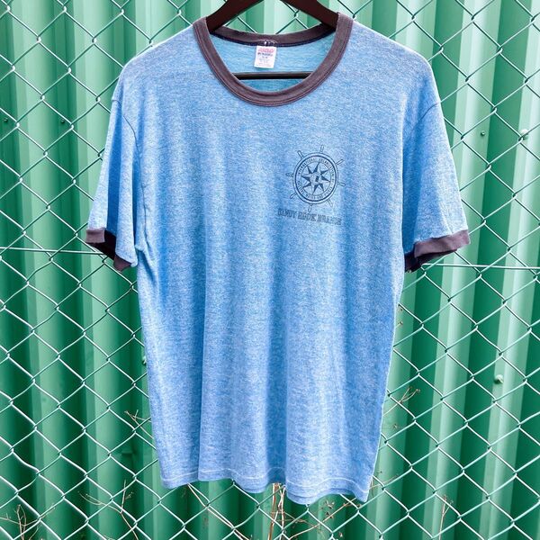 80s JERZEES ヴィンテージ リンガーTシャツ XL 霜降り USA製