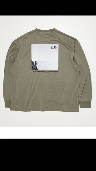 DAIWA 別注 ロゴデザイン ロングTシャツ グリーングレー Lサイズ 新品 長袖Tシャツ