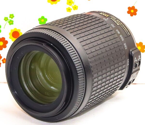 美品 ニコン Nikon AF-S 55-200m☆望遠レンズ☆付属品多数!