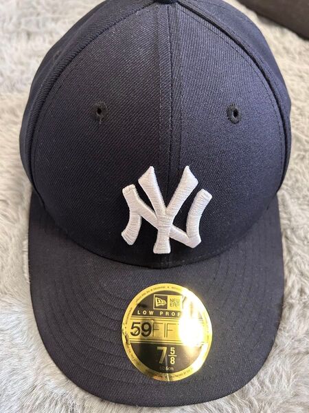 NEW ERA ニューエラ NY キャップ ネイビー 7 5/8