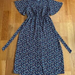 【値下げ中】【美品】reyn spooner レインスプーナー ロング シャツワンピース 花柄 総柄