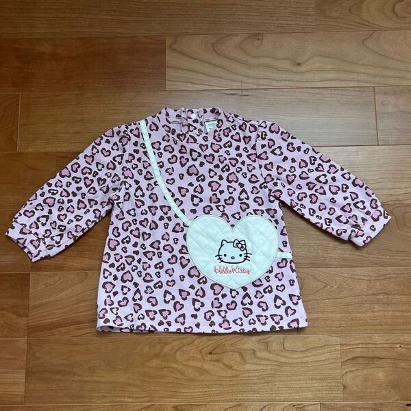 futafuta×HELLO KITTY 子供服 ベビー服 トップス カットソー ロンT ハローキティー 80cm ピンク系
