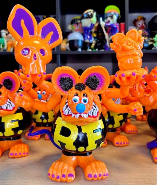 ブラックブックトイ MxMxM × BlackBook Toy Asura Rat Fink Orange ラットフィンク セット