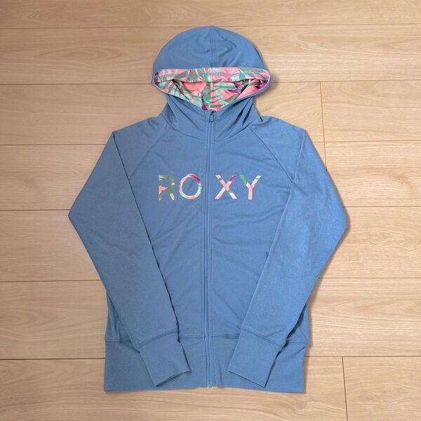 美品 ROXY ロキシー ラッシュガード パーカー ジャケット ブルー