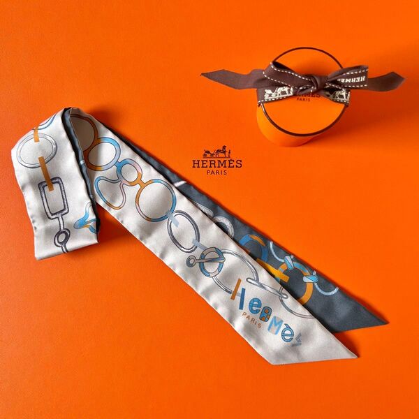 未使用人気デザイン★エルメス Hermes ツイリー Do Re Boucles