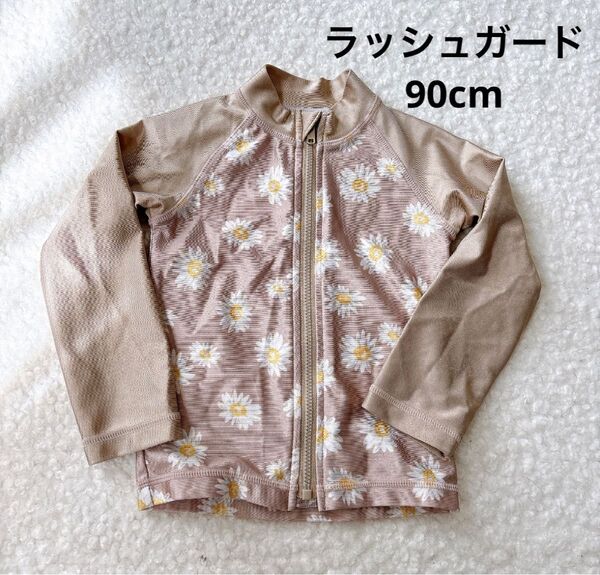 花柄ベビーラッシュガード 90cm