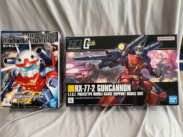 HG ガンプラ HGUC RX-77-2 ガンキャノン + SD ガンキャノン のセット 機動戦士ガンダム バンダイ