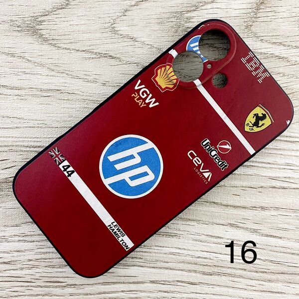 ルイス・ハミルトン レーシング スーツ iPhone 16 ケース F1 フェラーリ