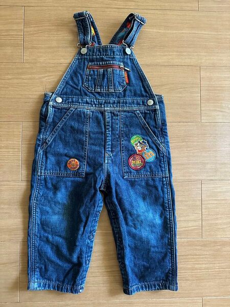 オーバーオール ミキハウス デニム キッズ サロペット