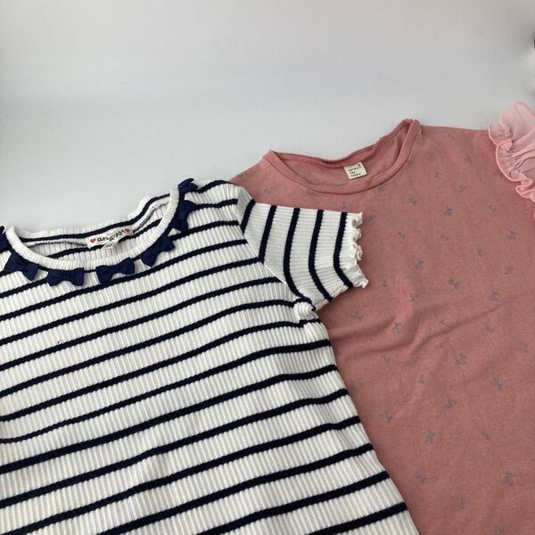 女の子 半袖 トップス Tシャツ セット anyFAM アプレレクール 110