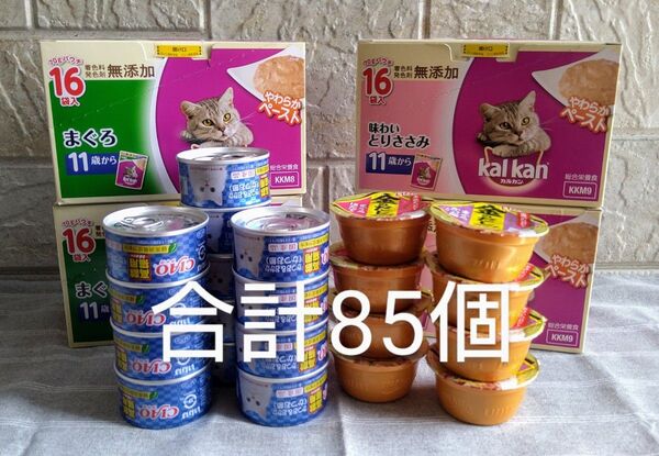 B★カルカンパウチやわらかペースト◆チャオ缶高齢猫用かつお◆いなば金のだしカップ◆シニア猫キャットフード 総合栄養食