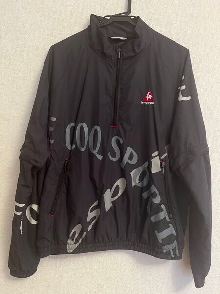le coq sportif ハーフジップパーカー メンズ Oサイズ ブラック