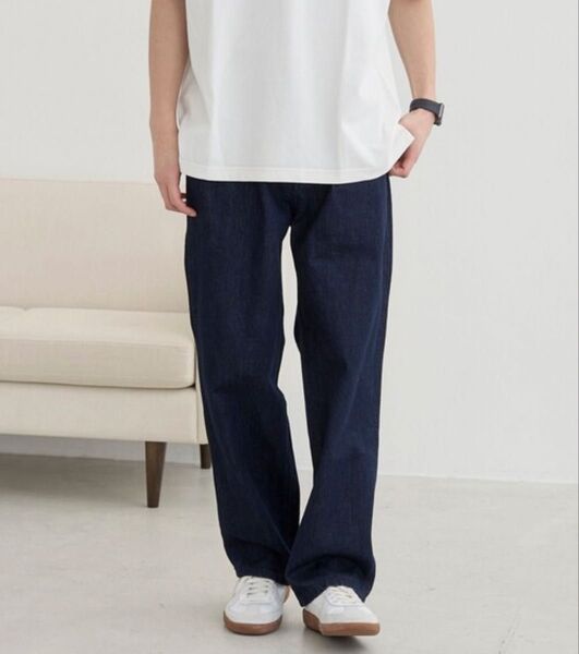 新品【C.DENIMS】リラックスデニムテーパードパンツ75406020366 Mサイズ