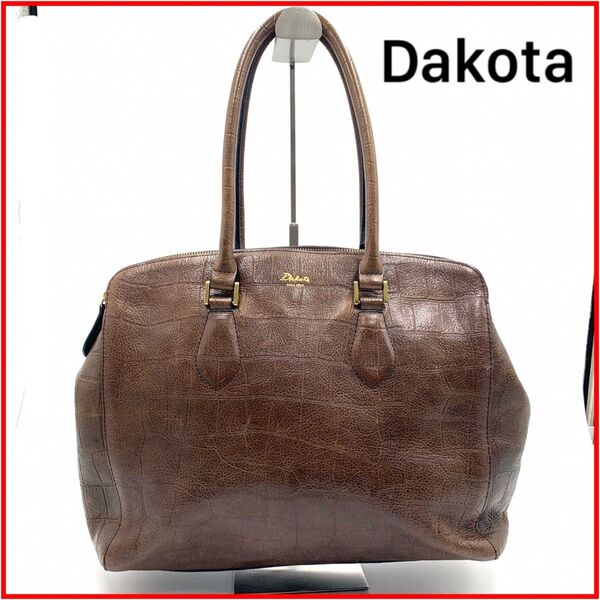 Dakota ダコタ トートバッグ クロコ調 型押し A4 肩掛け 大容量