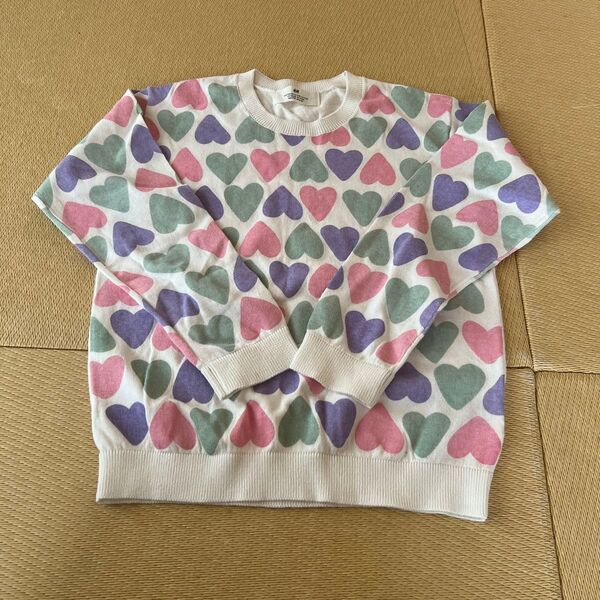 H&M ハート柄ニット134-140