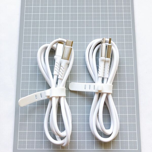 2本セット ケーブル ホワイト1m2本 cugunu Type-C toType-C