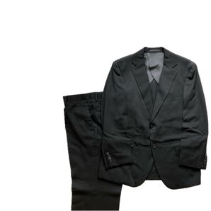 五大陸 gotairiku 高級 フォーマルスーツ 冠婚葬祭 礼服 ブラックスーツ 黒 38(AB6)L相当 日本製 背抜き