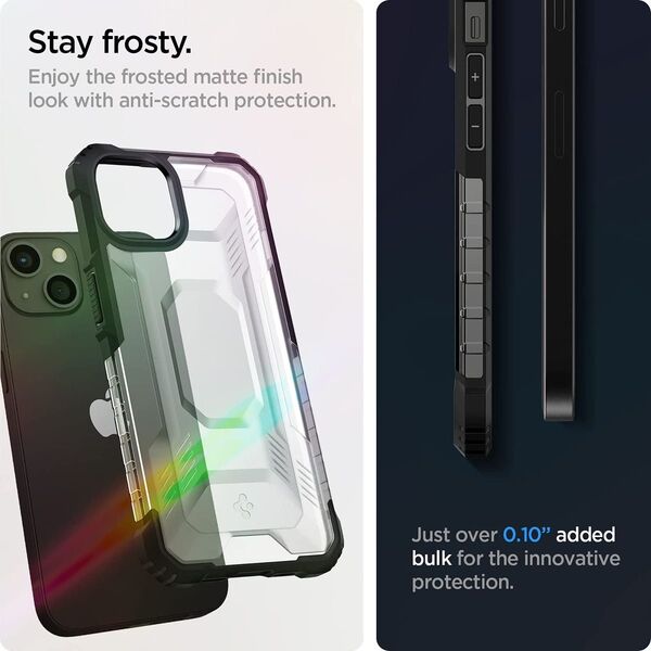 Spigen iPhone13 ケース TPU バンパー 2層構造 カメラ保護 ワイヤレス充電 マット・ブラック