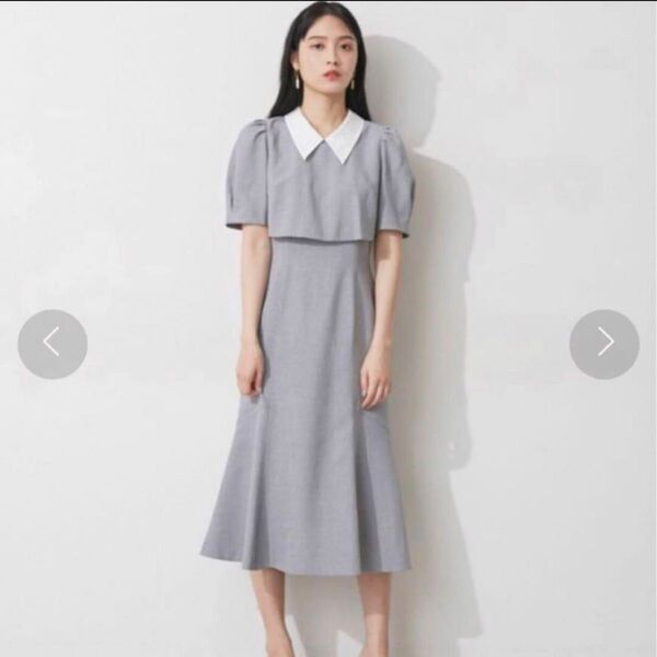 JILLSTUART レイヤード風襟付ワンピース ジルスチュアート ワンピース