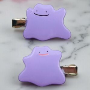 【ポケモン】メタモン 前髪クリップ 髪に跡がつかないヘアクリップ ヘアピン