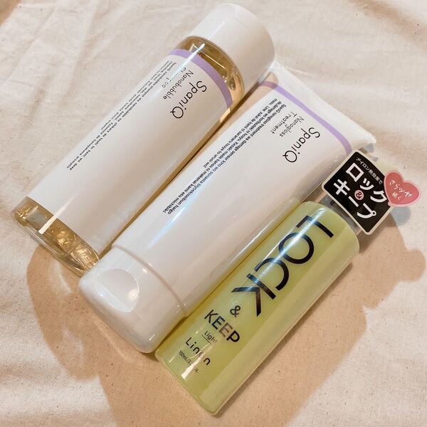 spaniq スパニーク シャンプー&トリートメント+ ヘアオイル 3点セット
