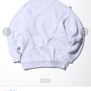 定価16280円!NAUTICA コットンセーター オーバーサイズ 白 XL/ 長谷川昭雄 フリークスストア fred perry