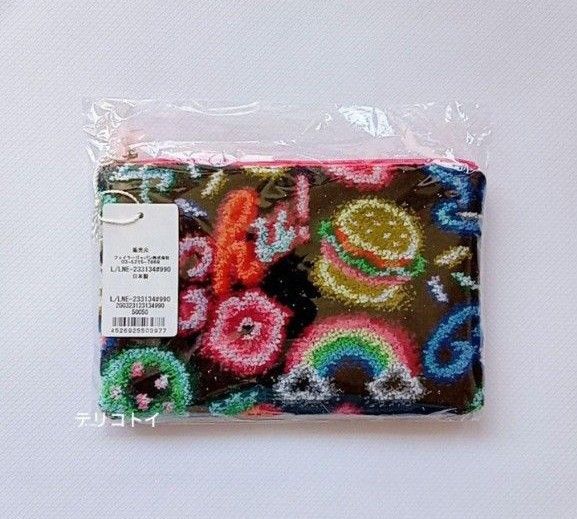 FEILER フェイラー フラットポーチ ラブラリーネオン 新品 未使用 未開封