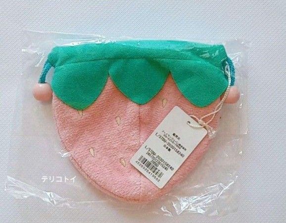 FEILER フェイラー ストロベリードット イチゴ型ポーチ 巾着 新品 未使用
