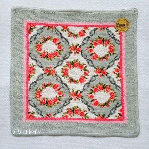 FEILER フェイラー ハンカチ フラワーワルツ 30×30 新品 グレー