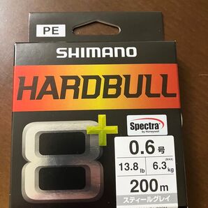 ハードブル 8+ LD-M68X 0.6号 200m スティールグレイ シマノ SHIMANO HARDBULL スティールグレー