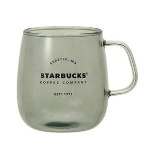  free shipping new goods prompt decision! Starbucks heat-resisting glass mug gray 355 ml