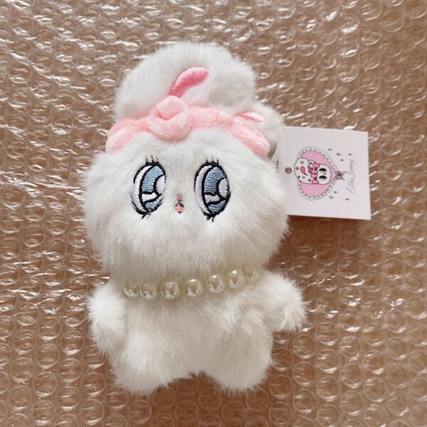 【新品】エスターバニー ぬいぐるみ キーホルダー ホワイト ミニ