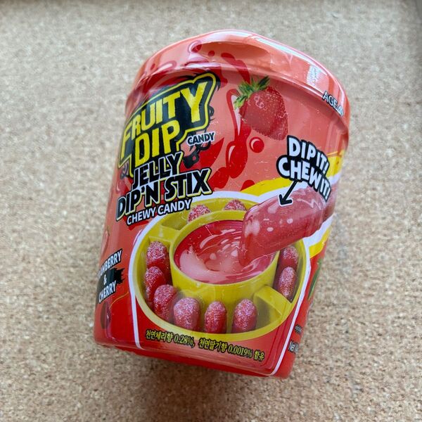 FRUITY DIP ディップアンドスティックス グミ ストロベリーチェリー