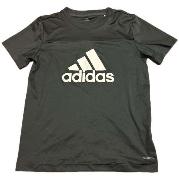 adidas CLIMACOOL 半袖Tシャツ 黒 ブラック 140センチ