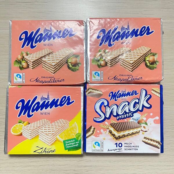 マンナー Manner ウエハース 75g 4個セット ウィーン