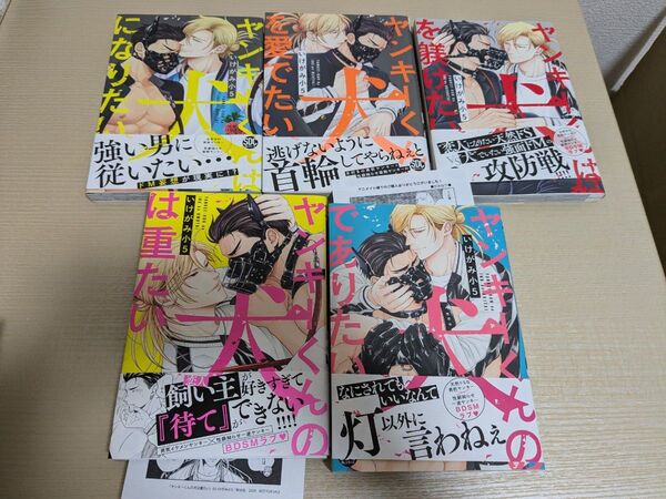 【2口発送即購入不可】ヤンキーくんは犬になりたいシリーズ全5巻