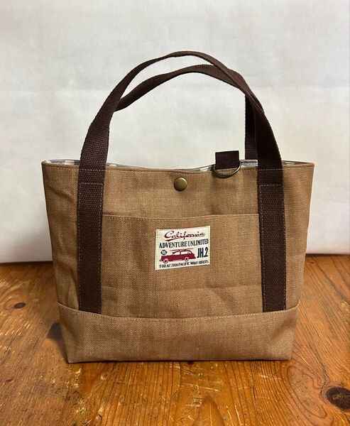 【ハンドメイド】 ミニトートバッグ ランチバッグ お散歩バッグ