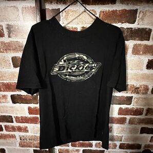 Dickies 黒 Tシャツ Lサイズ ロゴ入り ブラック 黒 半袖Tシャツ L 半袖 Tシャツ