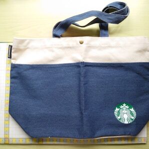 スタバ スターバックス トートバッグ デニム ネイビー ベージュ