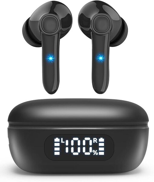 ワイヤレスイヤホン Bluetooth5.4 瞬時接続 ノイズキャンセリング ハンズフリー通話 ノイズキャンセリング Siri対応