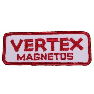 DF44 VERTEX MAGNETOS テキスト系 ワッペン パッチ ロゴ エンブレム アメリカ 米国 USA 輸入雑貨