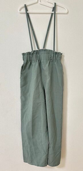 グローバルワーク サスペンダー付きワイドパンツ サイズ140