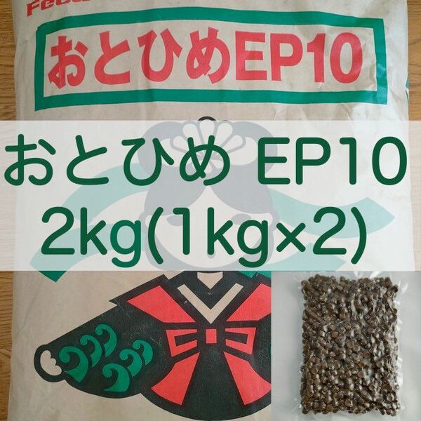 【送料無料】おとひめEP10 沈下性 2kg(1kg×2) 真空パック エイ ポリプテルス エンドリ ダトニオ キャット なまず