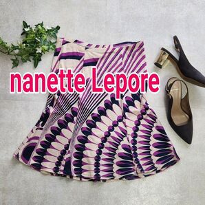 【お値下げ・上品・ナネットレポー】nanette Lepore マーメイドフレアスカート スカート ジャージー素材