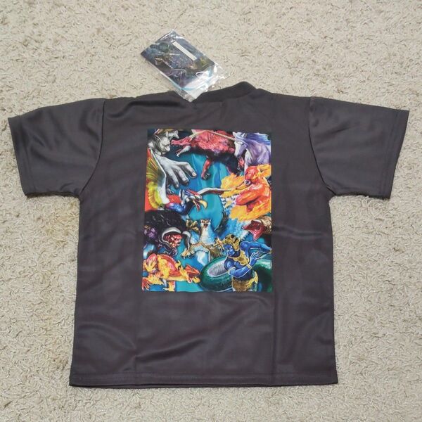 【タグ付き新品】最強王図鑑×SHOO・LA・RUE ファイヤーメッシュ 半袖Tシャツ 110