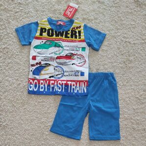 【新品】でんたま 新幹線 半袖パジャマ 男の子 キッズ 110 上下セット