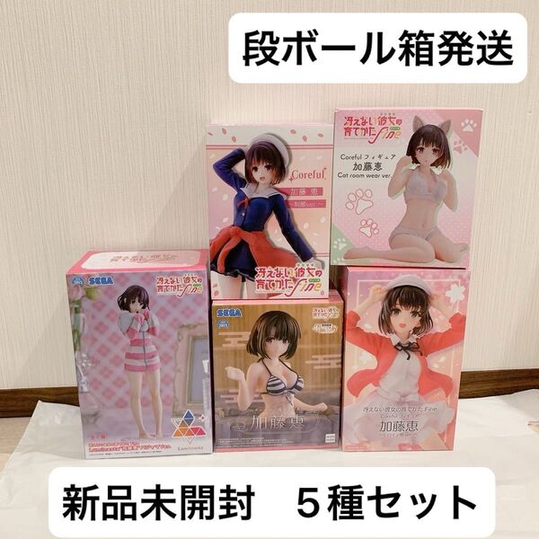 【新品未開封】冴えない彼女の育て方 Fine 加藤恵 フィギュア 5種セット 制服 ヒロイン服 パジャマ レア coreful