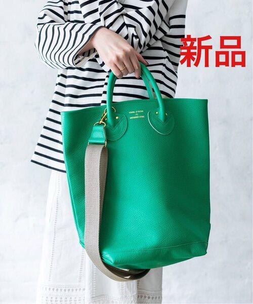YOUNG&OLSEN EMBOSSED LEATHER HAVERSACK M