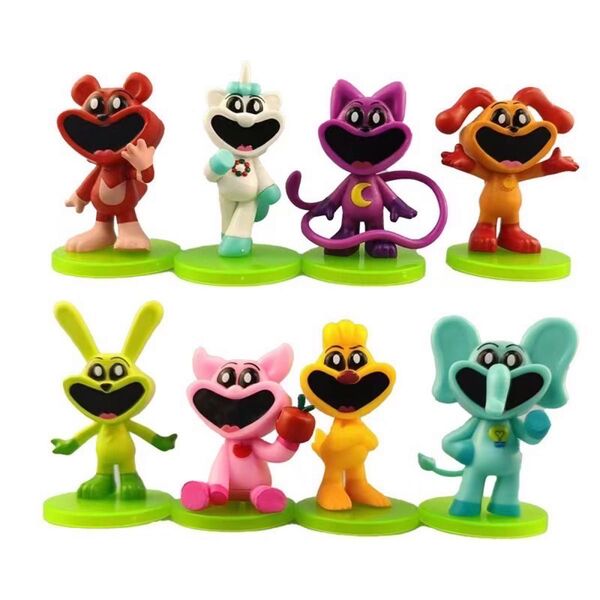 スマイリングクリッターズ フィギュア グッズ 8点セット キャットナップ ミニフィギュア キャラクターキャットナップ グッズ