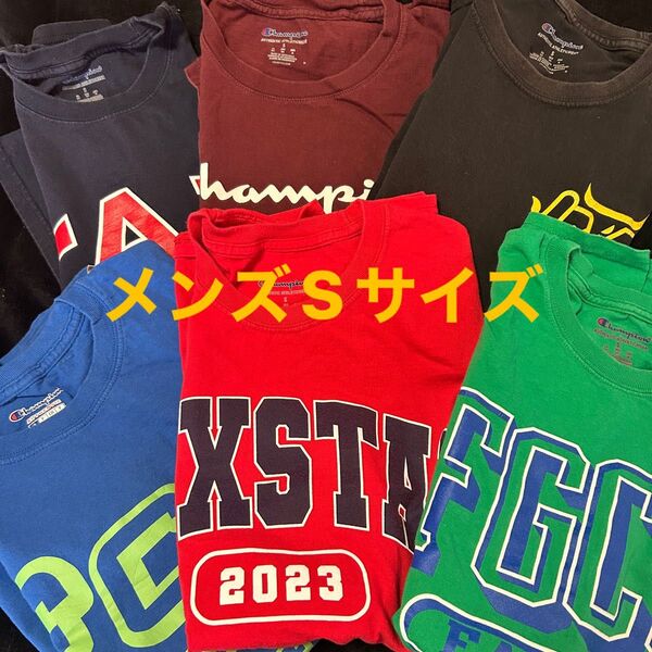 Champion Tシャツ まとめ売り アメリカ古着御チームロゴ他 Sサイズ6枚